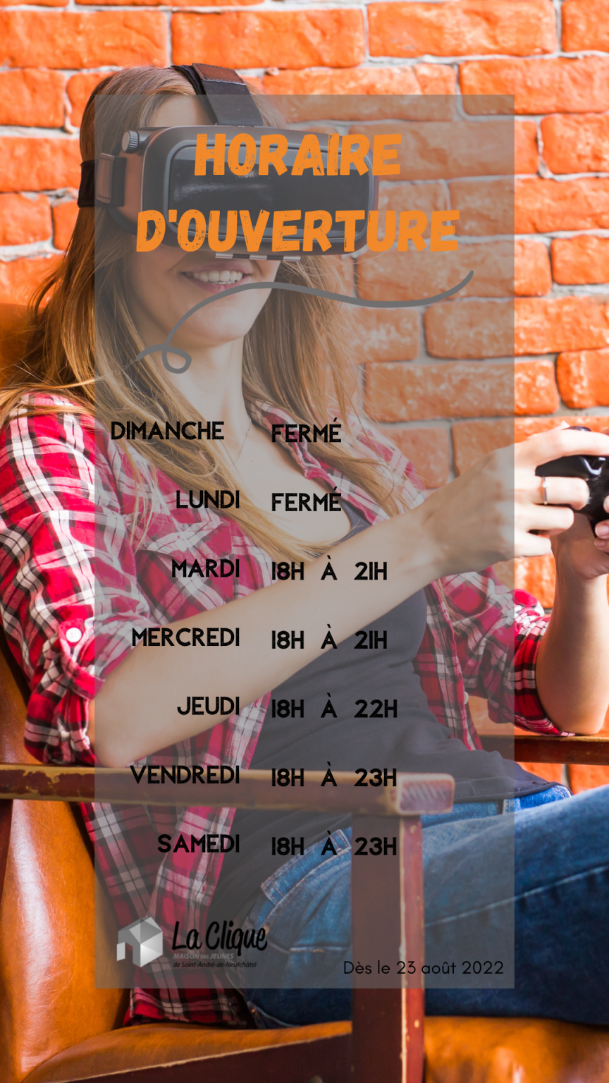 Horaire douverture de la période scolaire La Maison des jeunes La